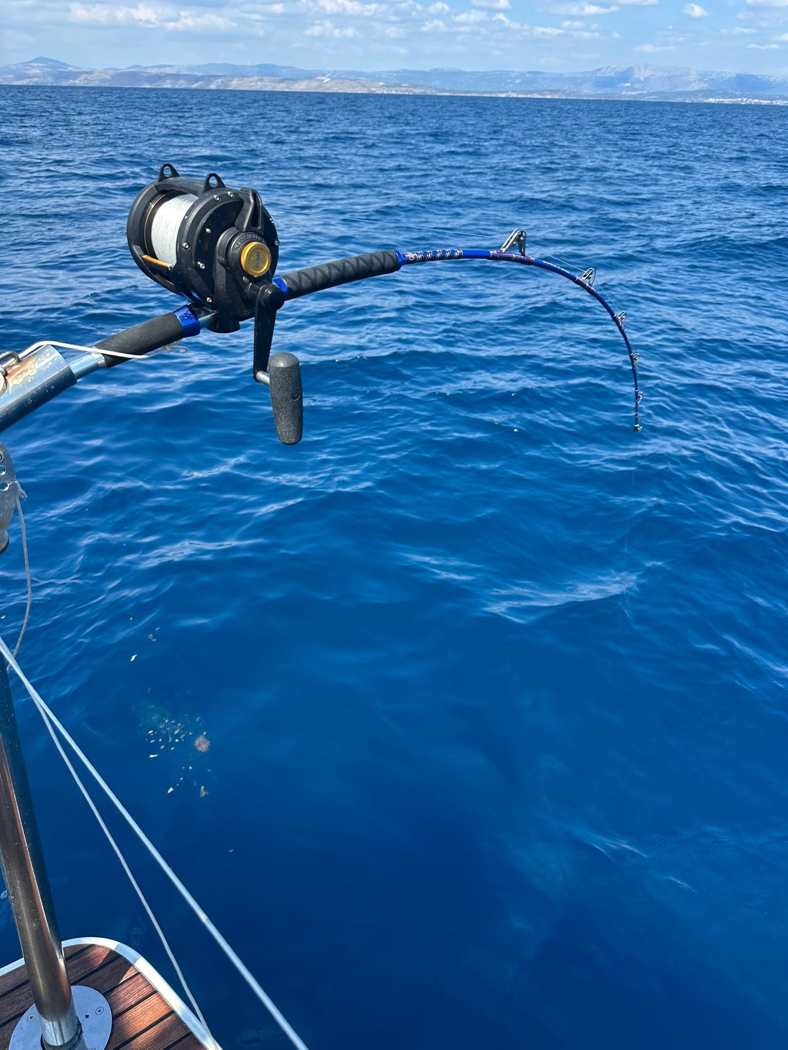 Štap za big game fishing na brodu